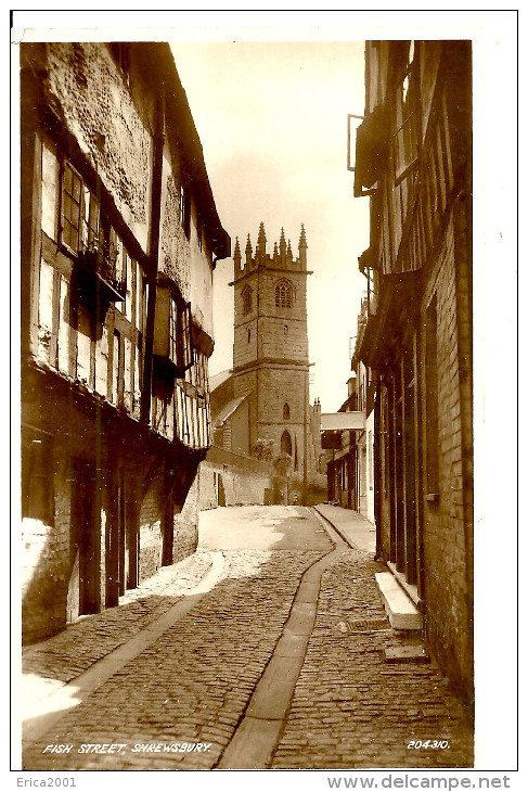 Shropshire. Shrewsbury. Fish Street. - Shropshire