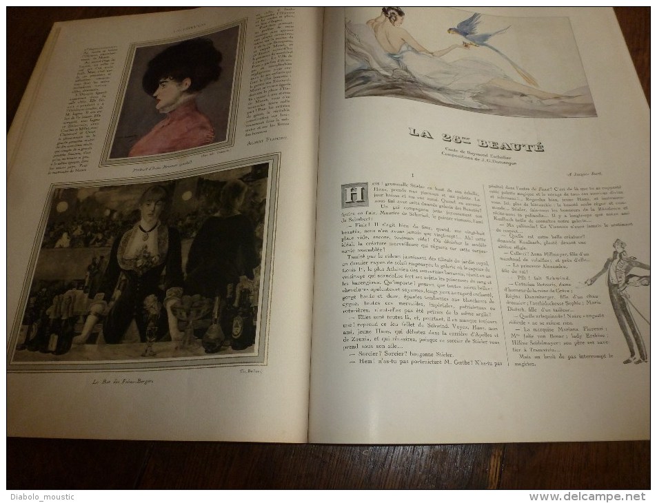 1929  SPECIAL  NOËL : Bars et Cabarets de Paris (texte et aquarelles de SEM)..etc; +++ documents couleurs dont JAPON