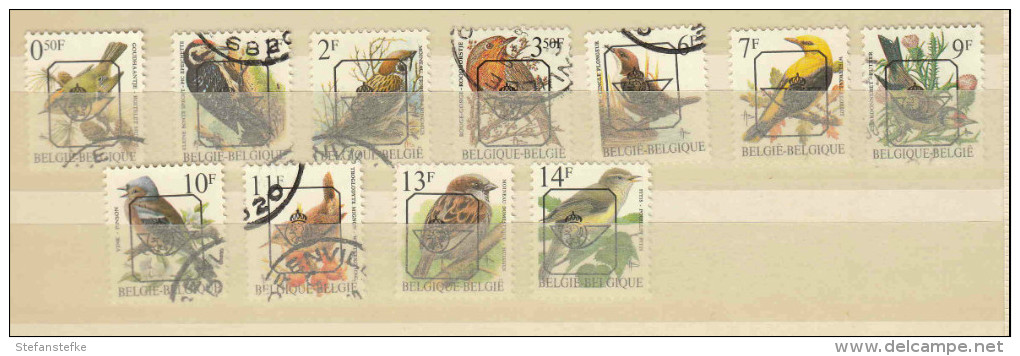 Belgie -  Belgique Ocb Nr :  Lot Preo Used Buzin  (zie  Scan) - Typo Precancels 1986-96 (Birds)
