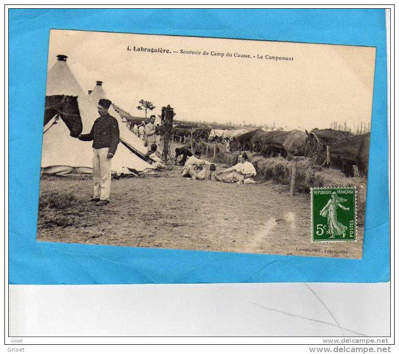 Labruguière- Souvenir Du Camp Du Causse -  Campement  -animée-a Voyagé-édition Lacoste - Labruguière