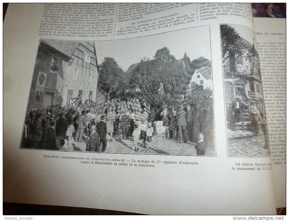 1929 :Münehweiler;Théâtre Pigalle;Poilus-Serbie,Macédoi;Split;Skoplje;Bruxelles;Coste-Bellonte;Ballon British;Plouagat - L'Illustration