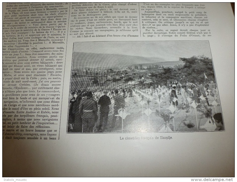 1929 :Münehweiler;Théâtre Pigalle;Poilus-Serbie,Macédoi;Split;Skoplje;Bruxelles;Coste-Bellonte;Ballon British;Plouagat - L'Illustration