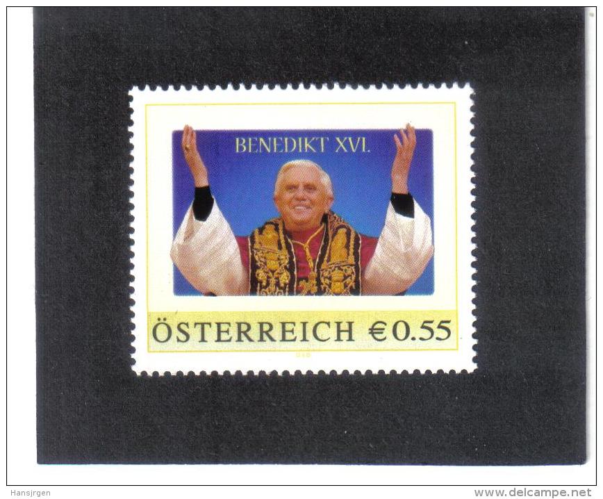 SOS859 PM ÖSTERREICH 2003/06 PERSONALISIERTE MARKE ANK 521 PAPST BENEDIKT ** Postfrisch - Persoonlijke Postzegels