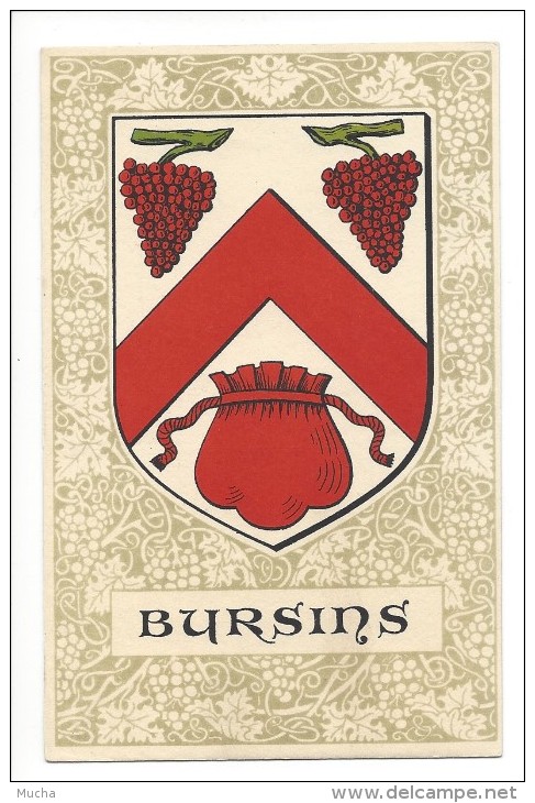Bursins  Armoiries Des Communes Vaudoises (1ère édition) - Bursins