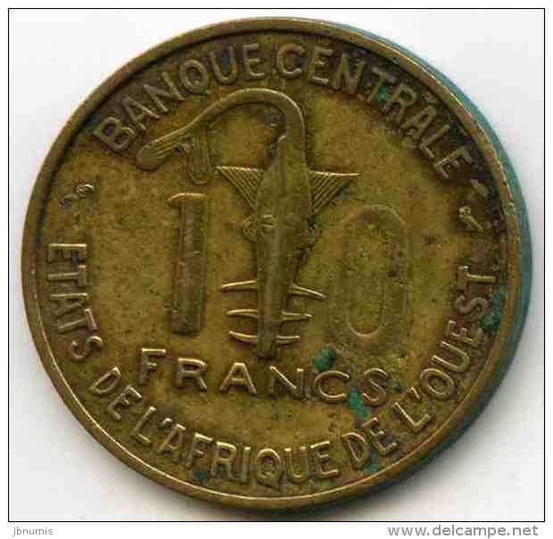 Afrique De L´Ouest West African States Union Monétaire 10 Francs 1959 BCEAO UMOA KM 1 - Otros – Africa