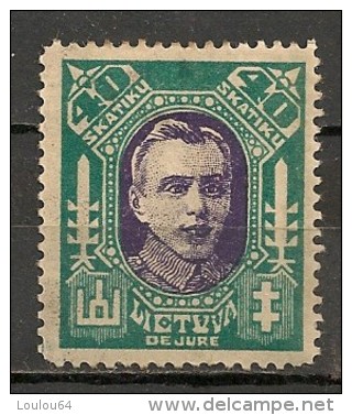 Timbres - Lituanie - 1923- 40 S. - - Lituanie