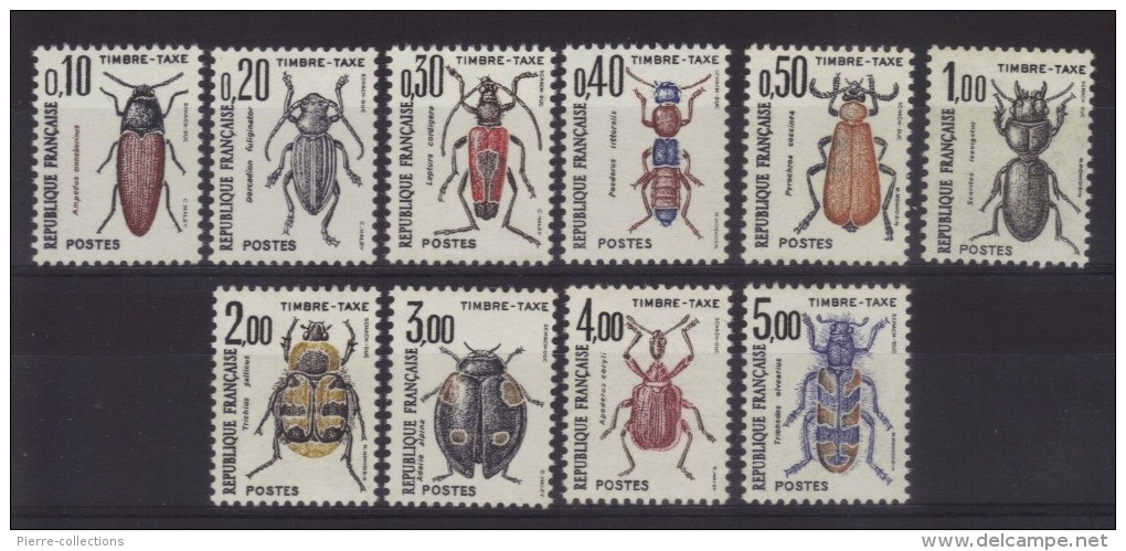 France - Taxe N° 103 à 112 Neufs ** - Insectes - 1960-.... Nuevos