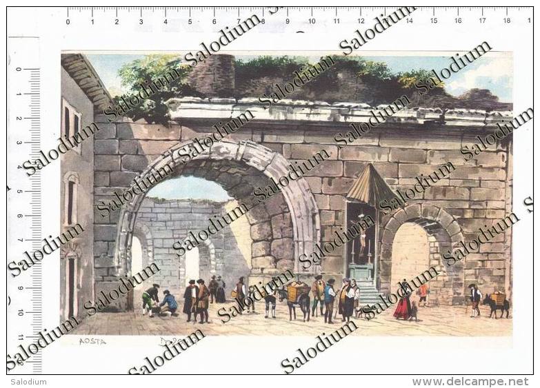 AOSTA - Immagine Ritagliata Da Pubblicazione Originale D´epoca - Sonstige & Ohne Zuordnung