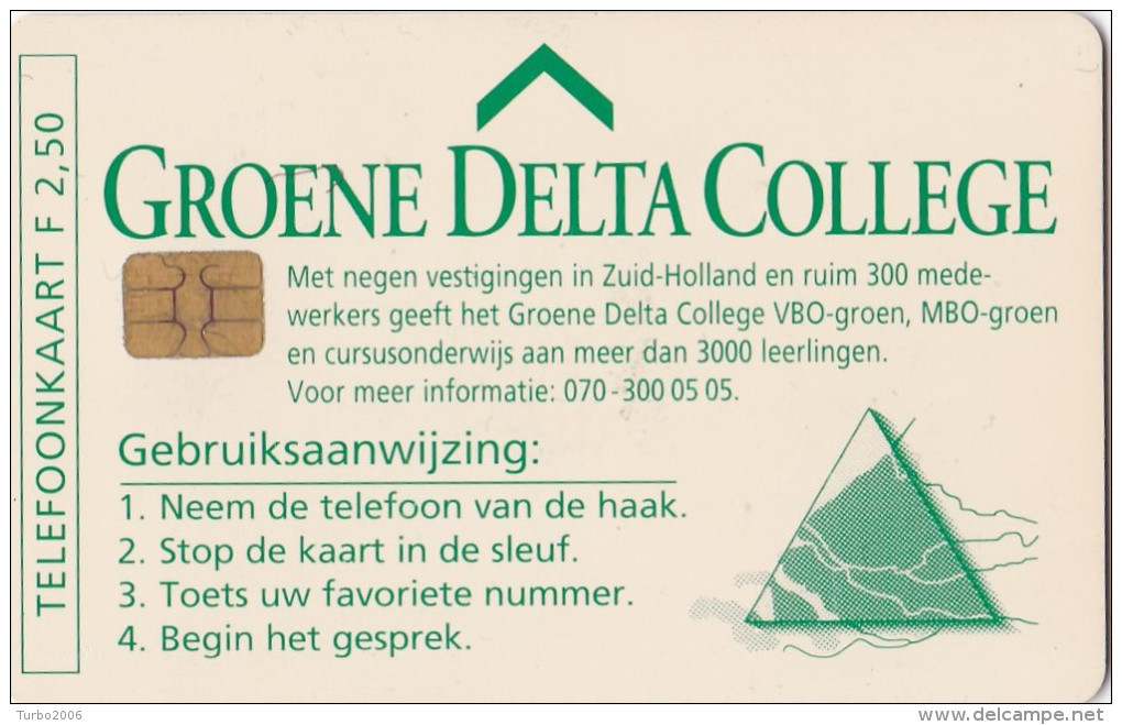 Nederland Telefoonkaart Groene Delta College 2½  Gulden - Privé