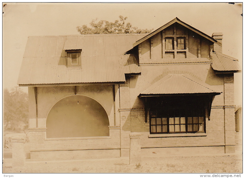 Grande Photo Ancienne Afrique Congo CSK Maison Type III Pour Agent 1924 - Autres & Non Classés