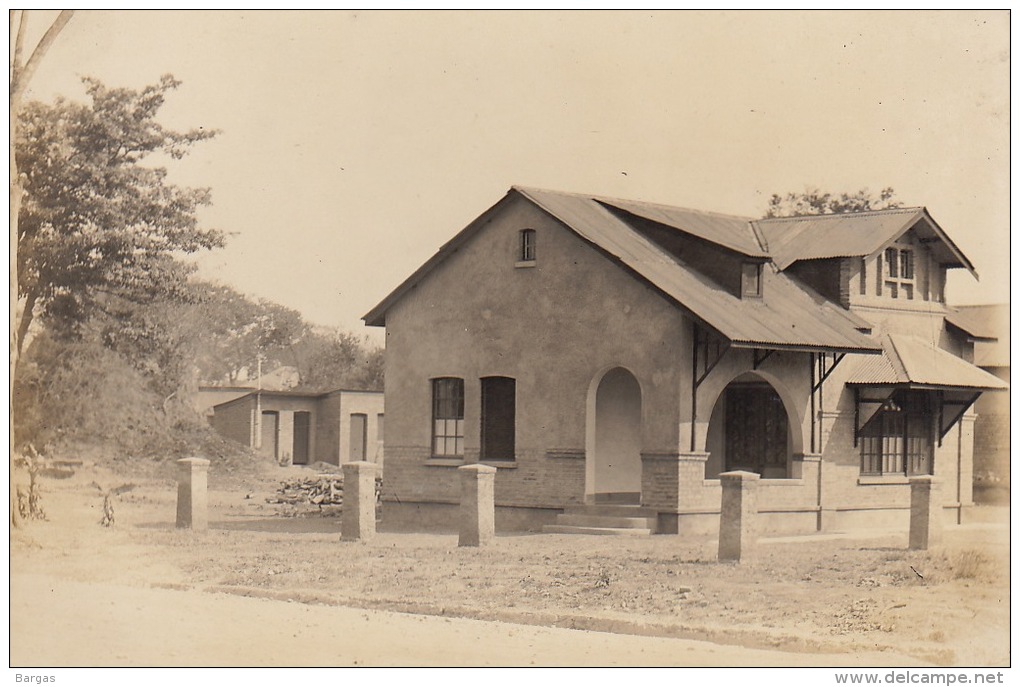 Grande Photo Ancienne Afrique Congo CSK Maison Type III Pour Agent 1924 - Autres & Non Classés