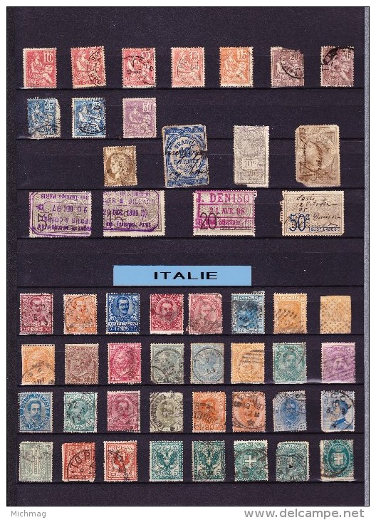 Lot Timbres du monde avant année 1900 (cote +- 2250 €)