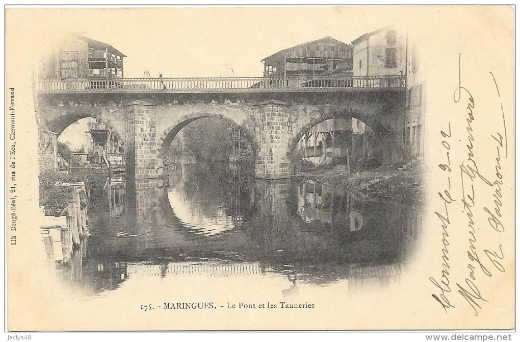MARINGUES  CPA(63)   Le Pont Et Les Tanneries - Maringues