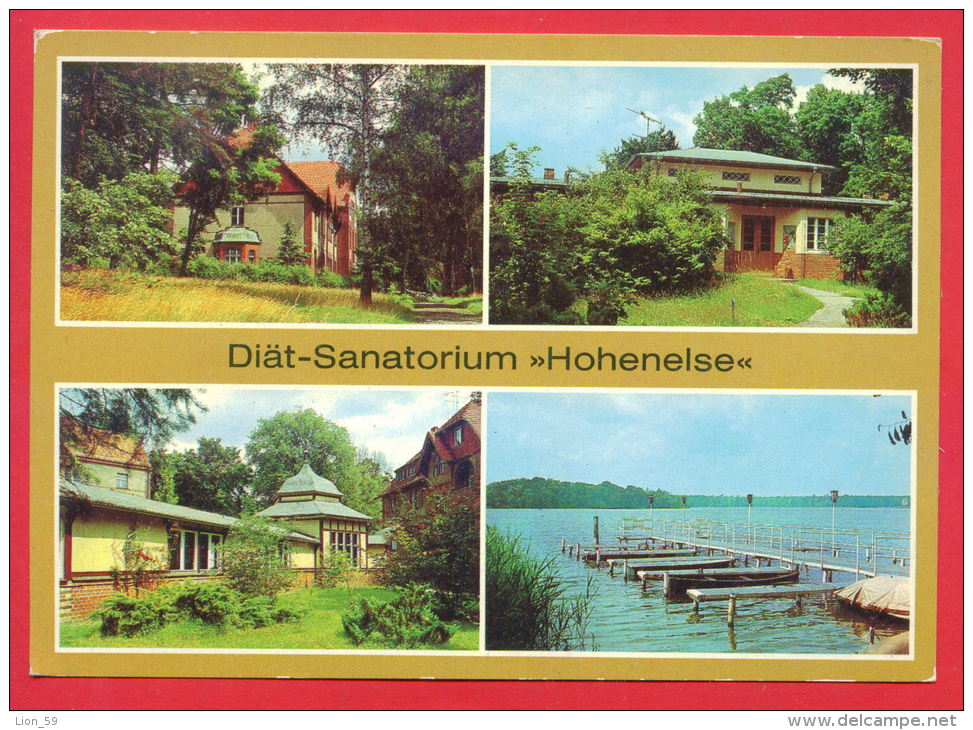 159079 / Rheinsberg MARK (KR. NEURUPPIN ) - DIÄT - SANATORIUM " HOHENELSE " PORT BOAT Germany Deutschland Allemagne - Rheinsberg