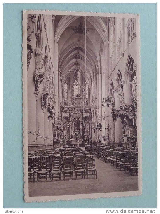Algemeen Middenzicht St. Sulpicius Kerk ( A Hebbelynck ) Anno 1948 ( Zie Foto Details ) !! - Diest