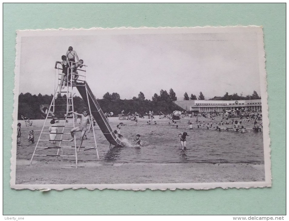 " De HALVE MAAN " III Het Strand - Tobogan () Anno 1954-64 ( Zie Foto Details ) !! - Diest