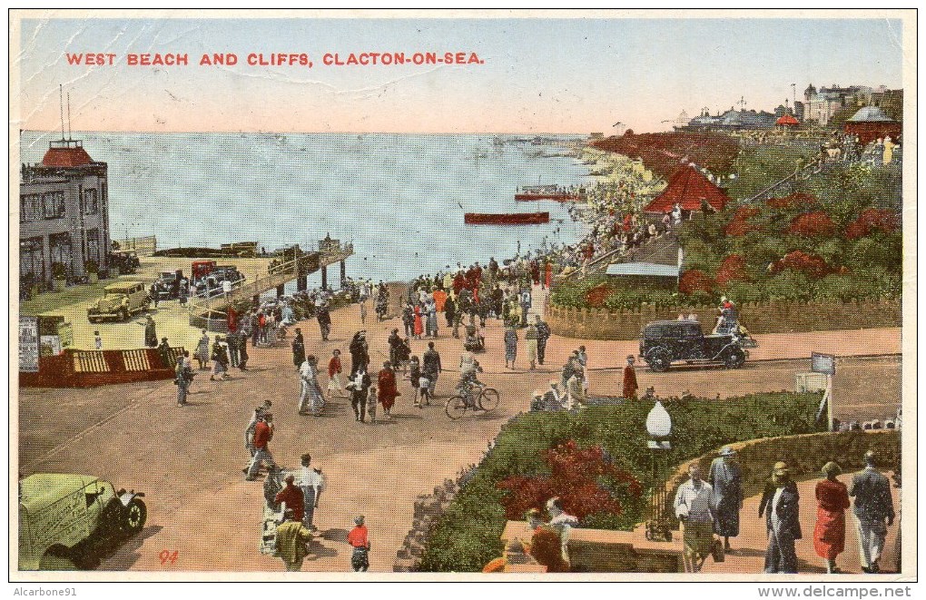 CLACTON ON SEA - West Beach And Cliffs - Clacton On Sea