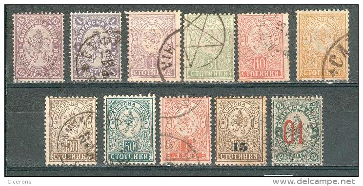 Collection BULGARIE ; BULGARIA ; 1882-95 ; Y&T N°  ; Lot 012 ; Oblitéré - Used Stamps