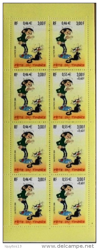 GASTON LAGAFFE - FETE Du TIMBRE ANNEE 2001 - N° BC3370a - CARNET De 8 TIMBRES NEUFS** - Journée Du Timbre