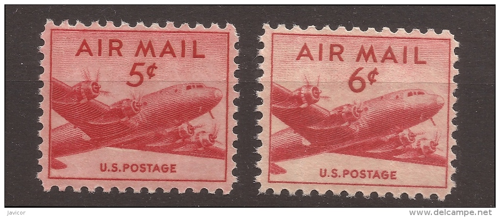 1949 U.S. Postage Airmail MNH** 2 Stamps** Superb - 2b. 1941-1960 Neufs