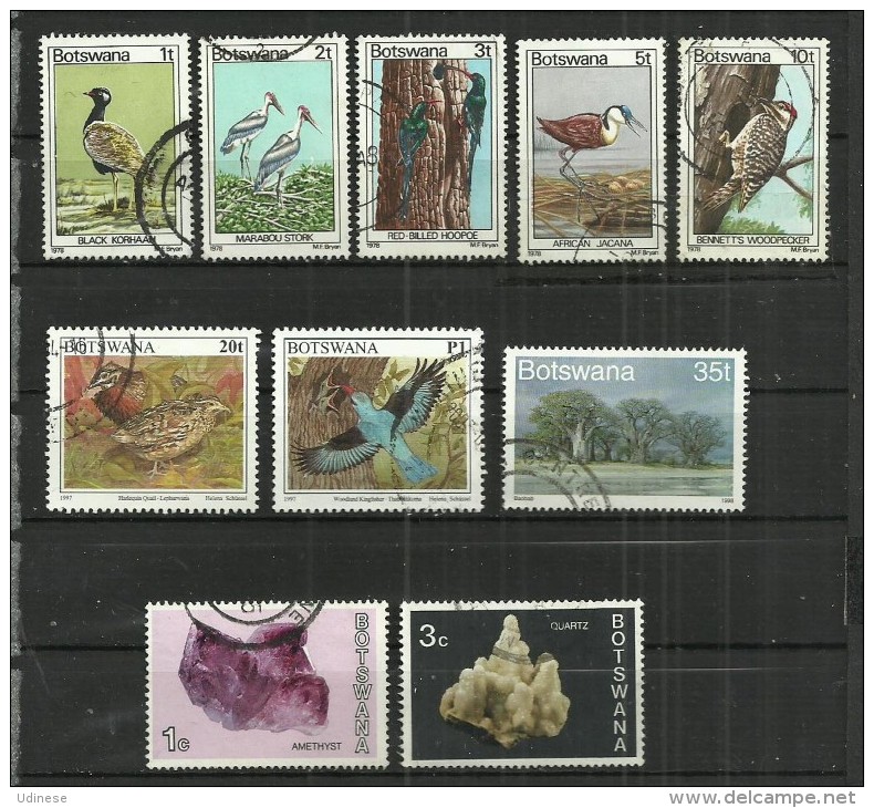 TEN AT A TIME - BOTSWANA - LOT OF 10 DIFFERENT - USED OBLITERE GESTEMPELT USADO - Botswana (1966-...)