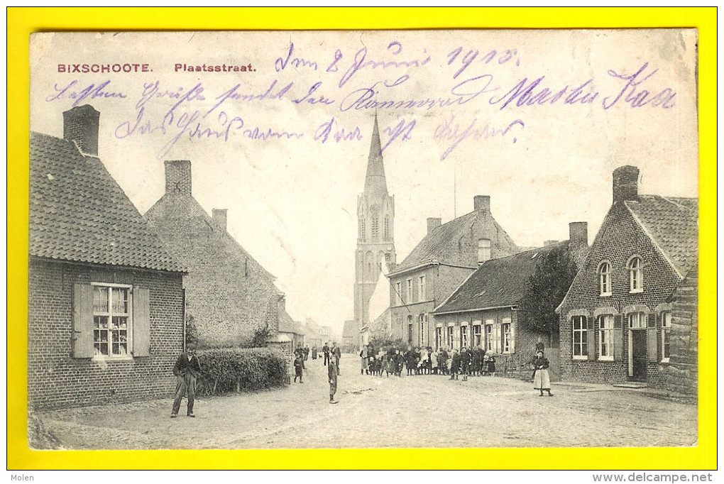 PLAATSSTRAAT Te BIKSCHOTE BIXSCHOOTE FELDPOST Uit 1915 FELDPOSTKARTE Gemeente Langemark-Poelkapelle C79 - Langemark-Poelkapelle