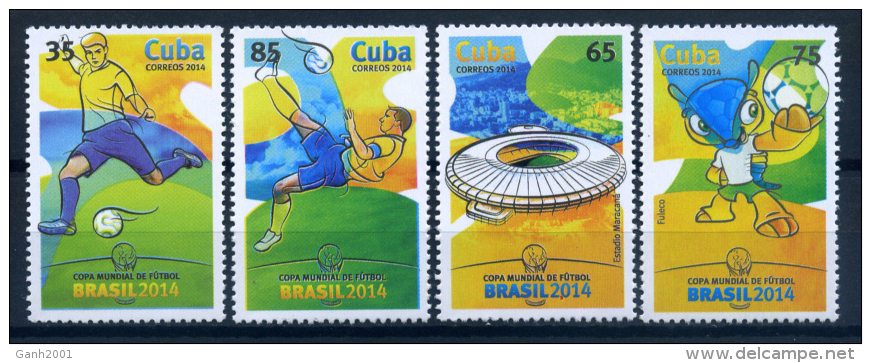 Cuba 2014 / Football World Cup Brasil Soccer MNH Copa Mundial Futbol Brasil 2014 / C8209   C - 2014 – Brazil