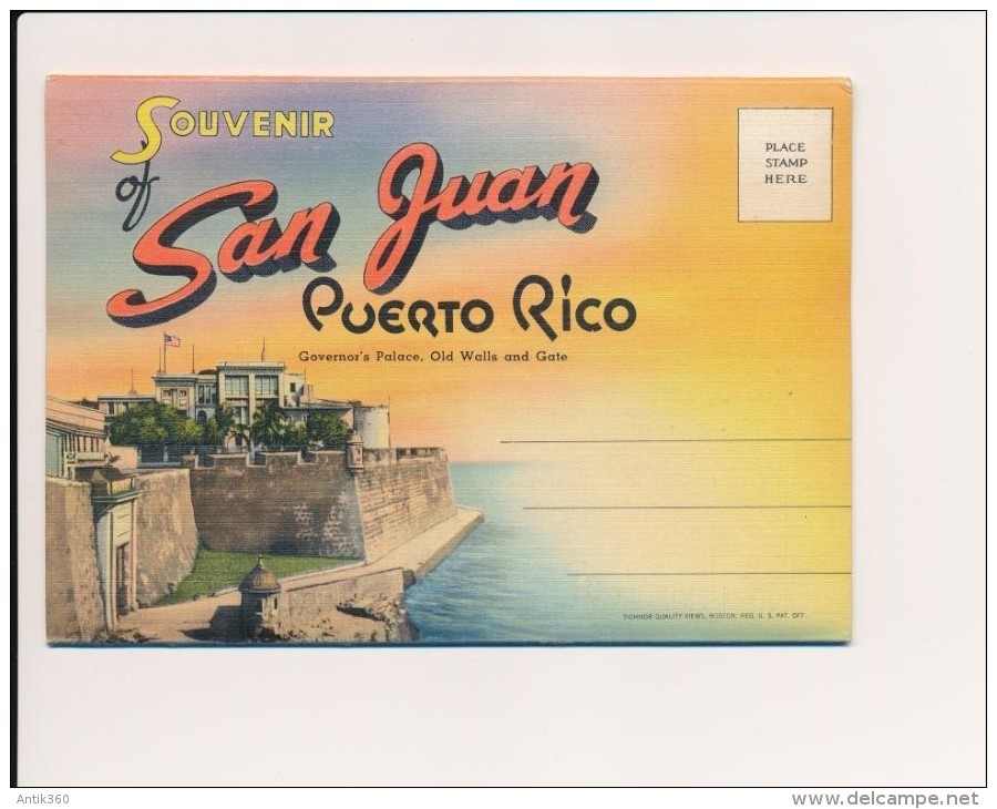 CPSM PUERTO RICO Carte-lettre 18 Vues Of SAN JUAN PUERTO RICO - Puerto Rico