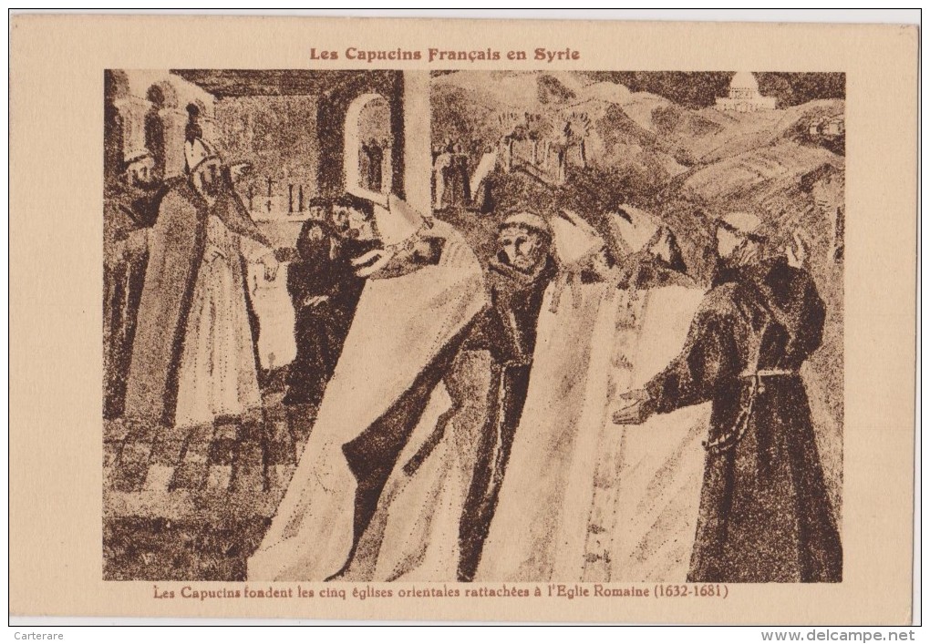 Carte Postale Ancienne ,syrie,liban D'hier,les Capucins,croisade - Syrie