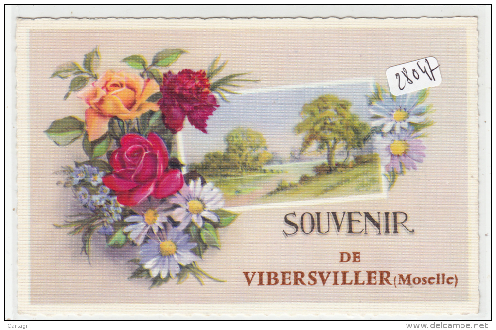 CPM -28066  57 - Vibersviller - Fantaisie Florale " Souvenir De..."-Envoi Gratuit - Otros & Sin Clasificación