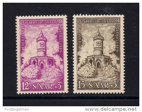 SAARLAND, 1956, Mint Never Hinged Stamps,  Winterberg, 2 Values Only, MI-375=375, #13259 - Other & Unclassified