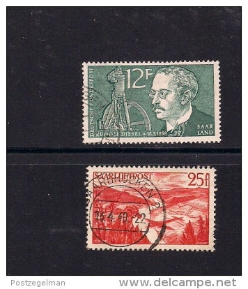 SAARLAND, 1958, Cancelled Stamps,  Rudolf Diesel, MI-432-433, #13260 - Other & Unclassified