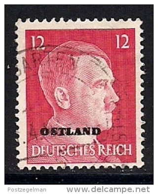 GERMANY OSTLAND,  1941, Cancelled Stamp,  Hitler, 21 Value  Only, MI 8 , #13284 - Occupation 1938-45