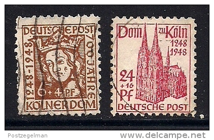 GERMANY,  ALLIED OCCUPATION,1948, Cancelled Stamps, Dom Of Koln, 2 Values Only, MI 69=71, #13272 - Other & Unclassified