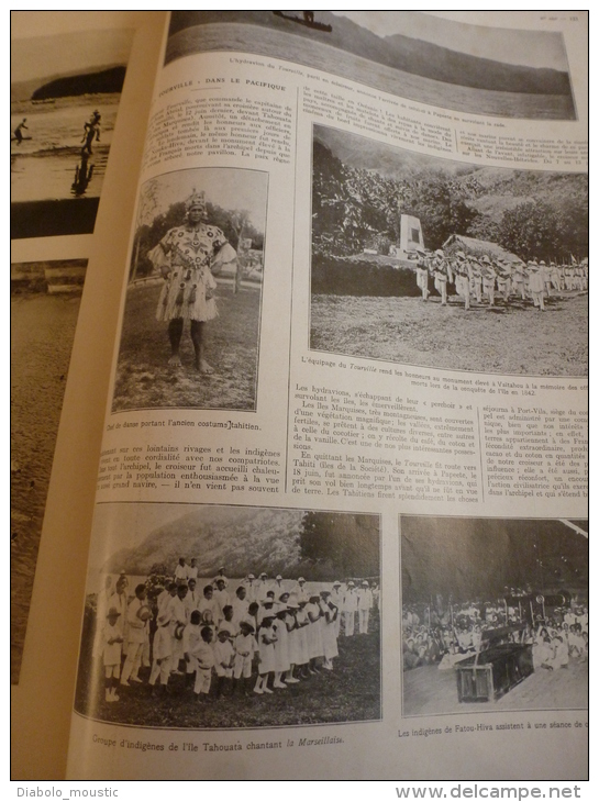 1929 : Tour du monde Alain Gerbault;Kathmandou (NEPAL);Tournoi Beauté Europe-USA;Tahiti; Blériot; Coupe Davis;etc.