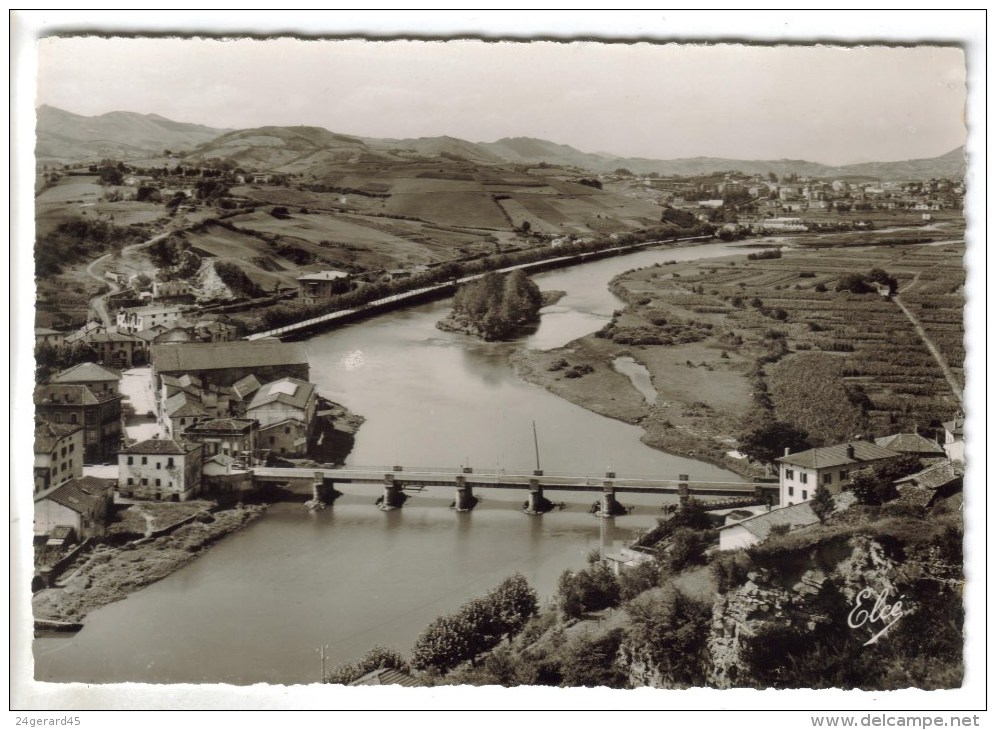 CPSM BEHOBIE (Pyrénées Atlantiques) - La Bidassoa Et Le Pont International - Béhobie