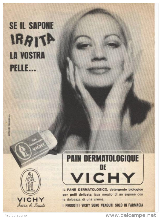 1965  - Pain Dermatologique De VICHY  -  1  P.  Pubblicità Cm. 13,5 X 18,5 - Altri & Non Classificati