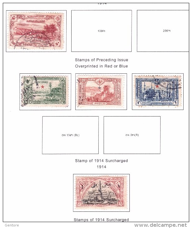 TURKISH EMPIRE Collection on Album 1890-1917 Mint and used high catalogue scan of 27 pages