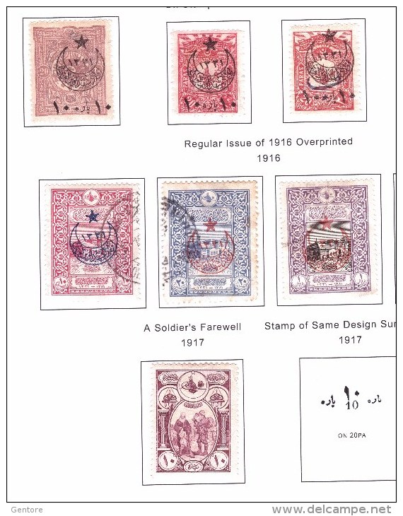 TURKISH EMPIRE Collection on Album 1890-1917 Mint and used high catalogue scan of 27 pages