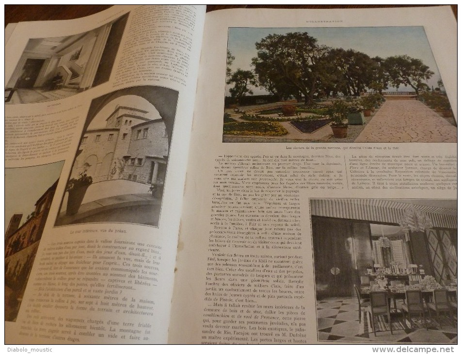 1929 :Belgique-Astrid;Mussolini;Bretons COTES du NORD;Lézardrieux;Villa LES ASPRES (06);Cinémitraileuse-aviation;GRECE