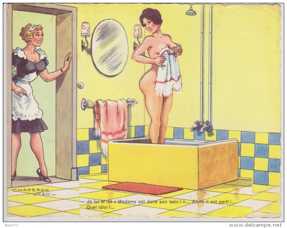 Carte Systeme Grivoise Jean CHAPERON Madame Est Dans Son Bain - Chaperon, Jean