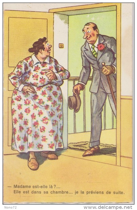 Carte Systeme Grivoise Jean CHAPERON Madame Est Dans Sa Chambre - Chaperon, Jean