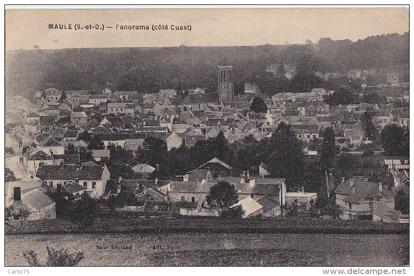 Maule 78 - Ville - Editeur Legrand - Cachet 1925 - Maule