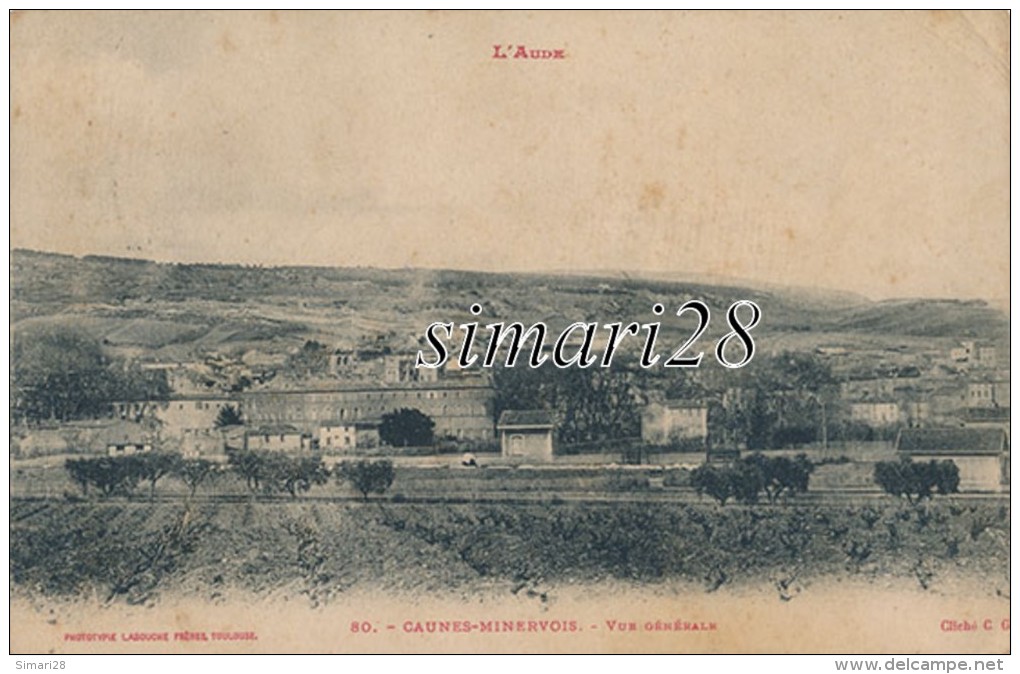 CAUNES-MINERVOIS - N° 80 - VUE GENERALE - Andere & Zonder Classificatie