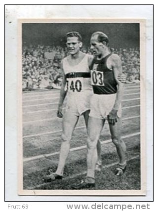 SB10106 KOSMOS Zigarettenbilder - Oylmpische Spiele Helsinki 1952 Bild Nr.40 ... Emil Zatopek, Links Herbert Schade - Autres & Non Classés