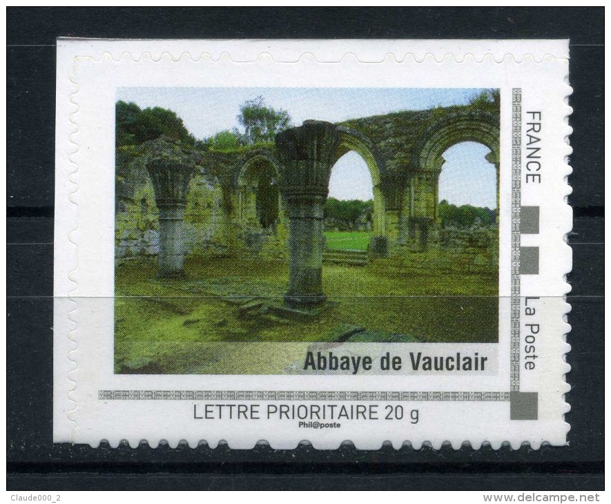 Abbaye De Vauclair  . Adhésif Neuf ** . Collector " LA PICARDIE  " 2009 - Collectors