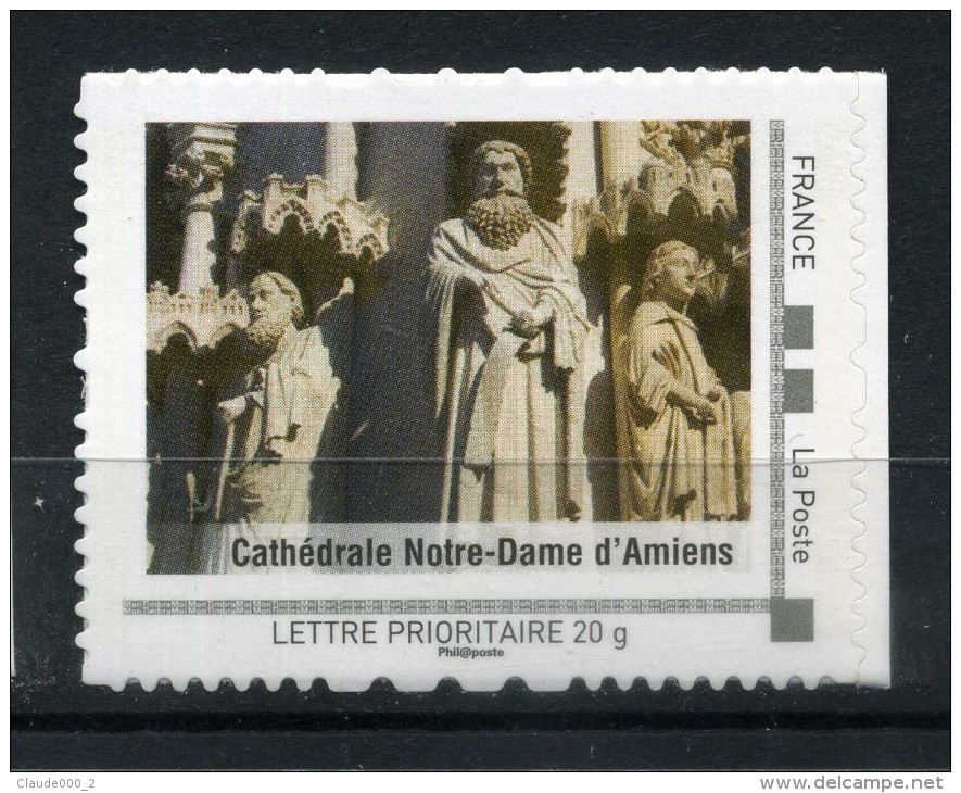 Cathédrale Notre Dame D' Amiens . Adhésif Neuf ** . Collector " LA PICARDIE  " 2009 - Collectors