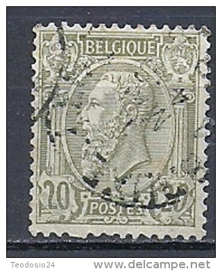 BELGICA 1886 Mi:BE 43, Sn:BE 56, Yt:BE 47, Bel:BE 47 - 1884-1891 Léopold II