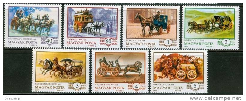 HUNGARY - 1977.History Of The Coach Cpl.Set MNH! - Neufs