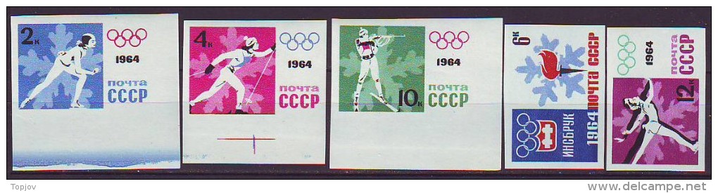 ROSIA - USSR - RUSIJA - WINTER SPORT - OLYM. INNSBRUCK - IMPERF. - **MNH - 1964 - Ciclismo